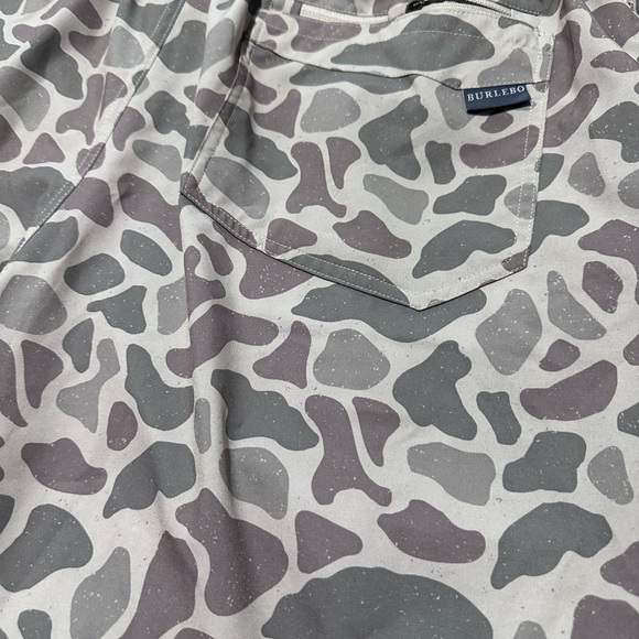 BURLEBO Tan and Gray Camouflage Shorts - Picture 4 of 4